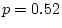 $\chi^{2}_{1}=0.00, p=1.00$