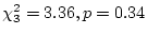 $\chi^{2}_{1}=0.36, p=0.55$