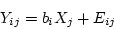 \begin{eqnarray*}
i & = & 1, \cdots, p \mbox{ (variables)}\\
j & = & 1, \cdots, n \mbox{ (subjects)}
\end{eqnarray*}