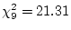 $\chi^2_{41} =
42.26$