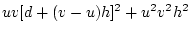 $u^4 + u^3v + \frac{1}{4}u^2v^2$