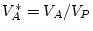 $V_{D}^{*}=V_D/V_P$