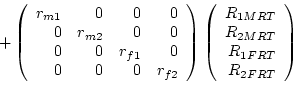 \begin{displaymath}\bf y = \bf B\bf b + \bf L\bf l + \bf R\bf r \end{displaymath}