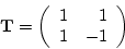 \begin{eqnarray*}
{\bf Y^{\prime}} &=& {\bf TX}^{\prime}\\
&=& \left( \begin{...
... 1 & 0 & -1 & 6 \\
2 & -3 & 0 & 3 & -2\ \end{array} \right).
\end{eqnarray*}