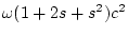 $\omega (1+s^2)e^2$