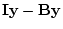 $\displaystyle ({\bf I} - \bf B) \bf y$